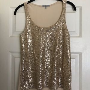 Gold sequin shirt